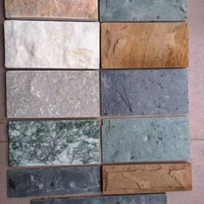 自然之韻 文化石、青石板與小蘑菇石在綠色石材裝飾中的藝術(shù)融合